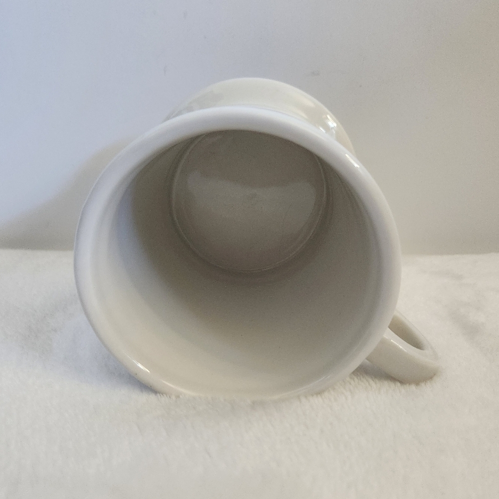 Anthropologie White Black Letter Initial Monogram J Coffee Cup Mug 12 Oz - Picture 8 of 10
